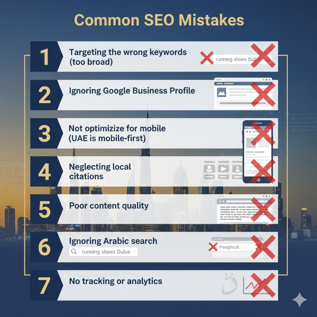 The 7 Biggest SEO Mistakes Dubai Businesses Make (And How to Fix Them)